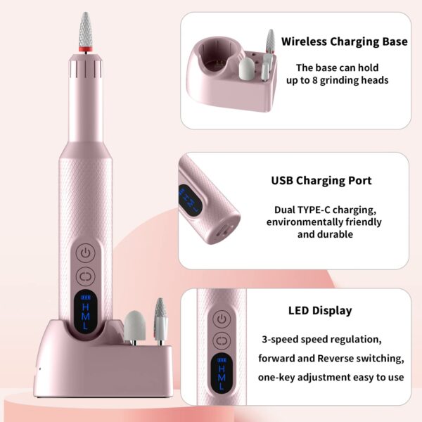 Cordless Electric Nail Drill - Image 2